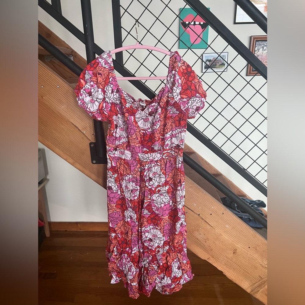 Floral midi dress